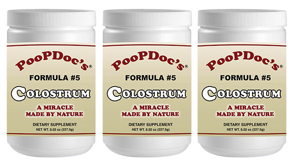 PoopDoc's Colostrum Formula #5 - Nature's Miracle - 3 Pak Special