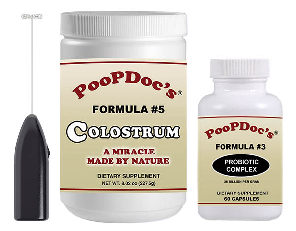 The Double Barrel Shotgun with Electric Mixer Special -  Colostrum and Probiotics                                                                                                                                                     