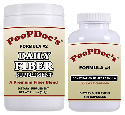 SUPER COMBO PAK -  Fiber Supplement + PoopDoc Formula #1